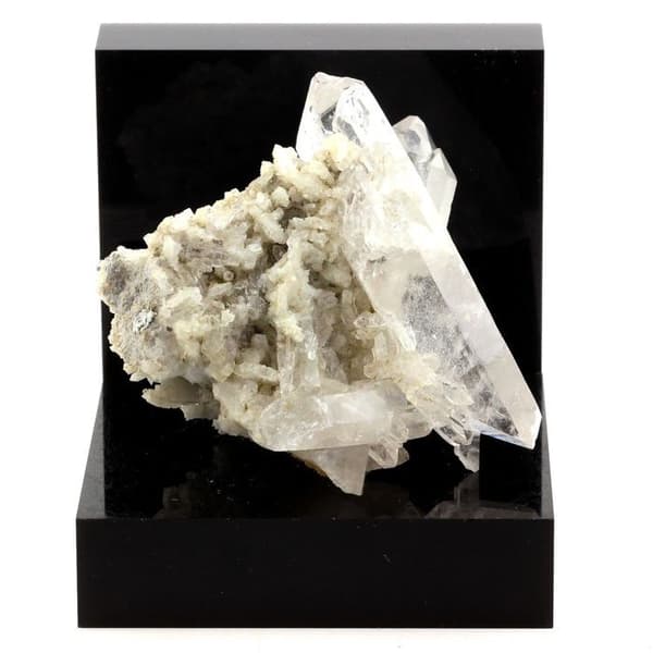 Kvarts + Albit - ABIJOUX - 816,2 ct - Vit - Certifikat för äkthet - 79x68x49 mm