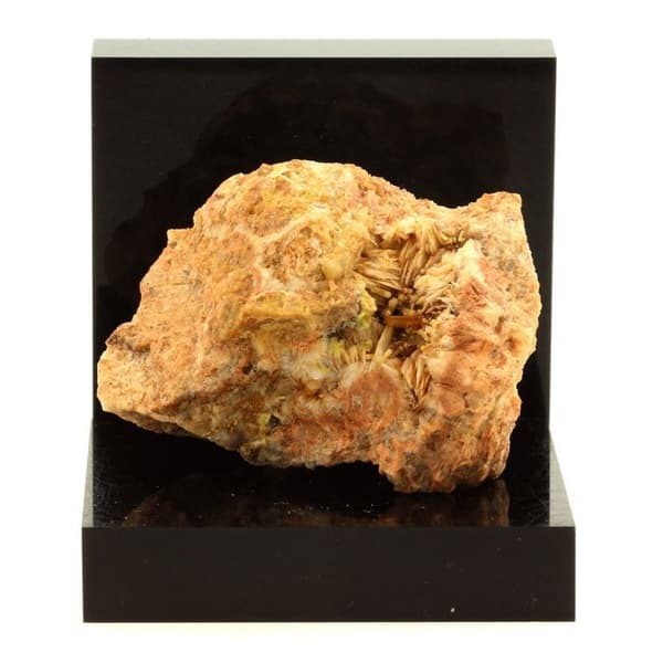 Stenar och Mineraler - ABIJOUX - Wulfenit + Barit - 337,3 ct - Sällsynt - Lantignié, Frankrike