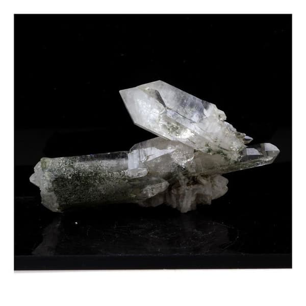 Kvarts med kärna - ABIJOUX - Les Chapieux, Frankrike - 131,0 ct - Klorit - Albit