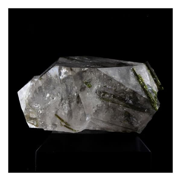Rökkvarts + epidot - ABIJOUX - Stenar och mineraler - 140,0 ct - Grandes Rousses Massif, Isère, Frankrike