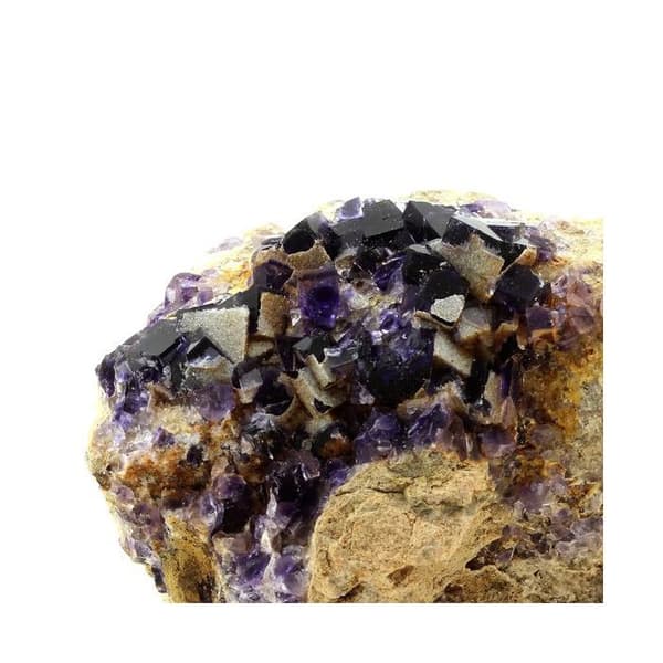 Pierre - ABIJOUX - Fluorit + Barit + Kvarts - 1878,0 ct - Äkthetsintyg - Dimensioner 80x65x45 mm
