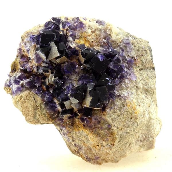 Pierre - ABIJOUX - Fluorit + Barit + Kvarts - 1878,0 ct - Äkthetsintyg - Dimensioner 80x65x45 mm