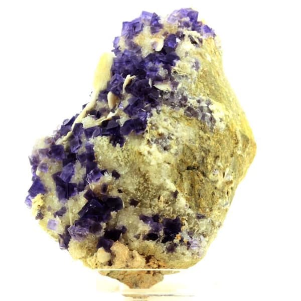 Stenar och mineraler - ABIJOUX - Fluorit + Kvarts + Barite - Naturmaterial - Blandat