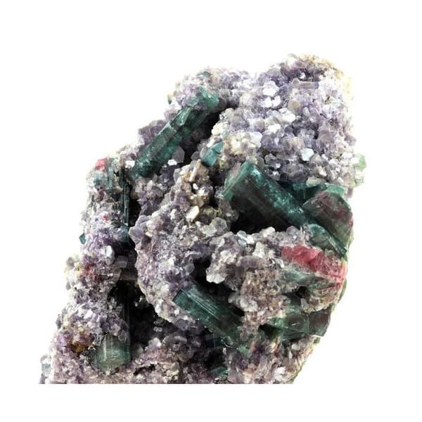 Stenar och Mineraler - ABIJOUX - Turmalin + Lepidolit - 3864.5 ct - Äkthetsintyg - Blandad
