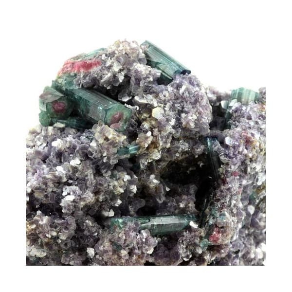 Stenar och Mineraler - ABIJOUX - Turmalin + Lepidolit - 3864.5 ct - Äkthetsintyg - Blandad