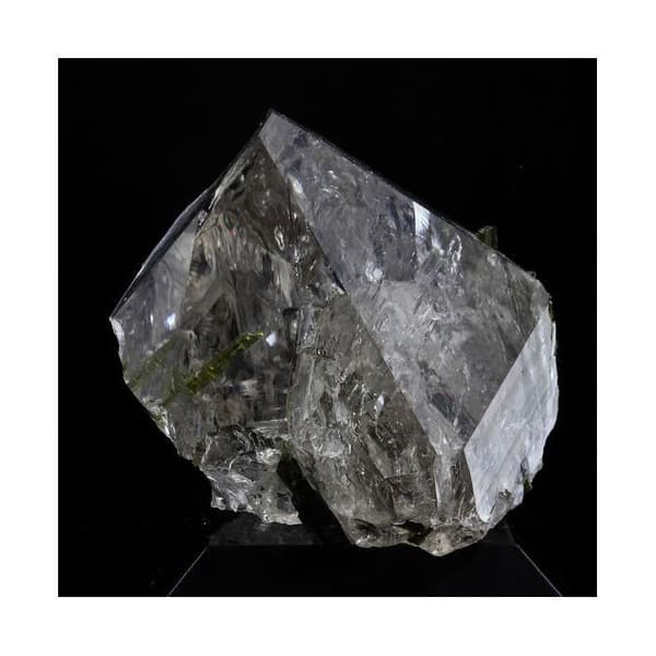 Stenar och mineraler - ABIJOUX - Rökkvarts + epidot - 164,0 ct - Grandes Rousses Massif, Isère, Frankrike