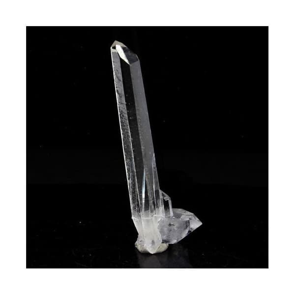 Kvarts med dubbel topp - ABIJOUX - La Gardette-gruvan - 29,5 ct - 50 x 18 x 16 mm - Äkthetscertifikat