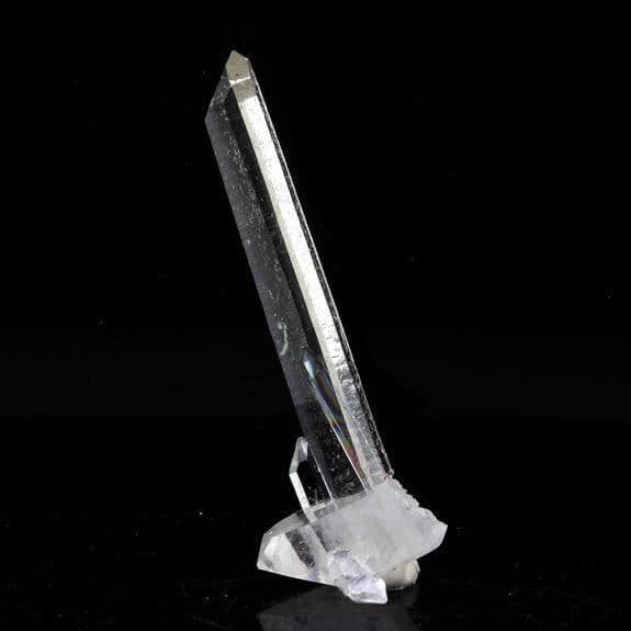 Kvarts med dubbel topp - ABIJOUX - La Gardette-gruvan - 29,5 ct - 50 x 18 x 16 mm - Äkthetscertifikat