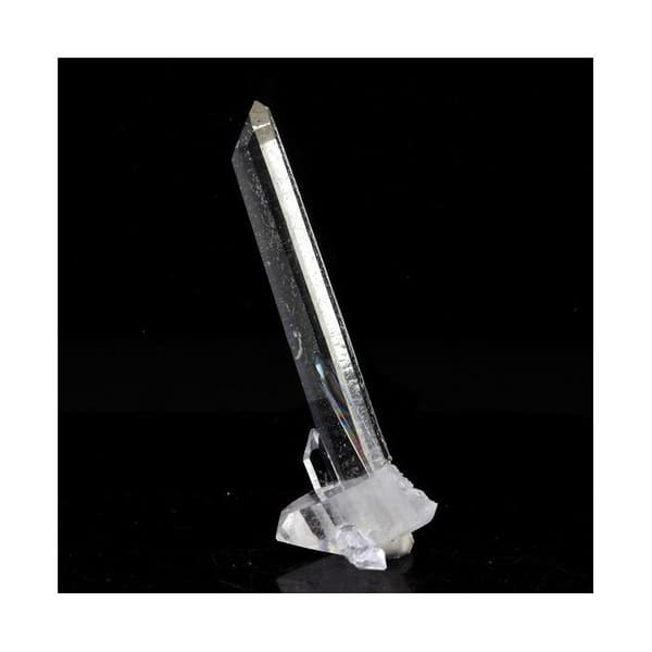 Kvarts med dubbel topp - ABIJOUX - La Gardette-gruvan - 29,5 ct - 50 x 18 x 16 mm - Äkthetscertifikat
