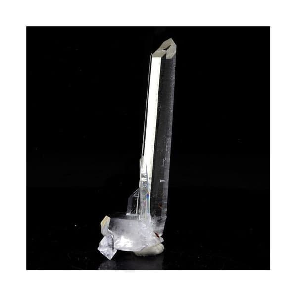 Kvarts med dubbel topp - ABIJOUX - La Gardette-gruvan - 29,5 ct - 50 x 18 x 16 mm - Äkthetscertifikat
