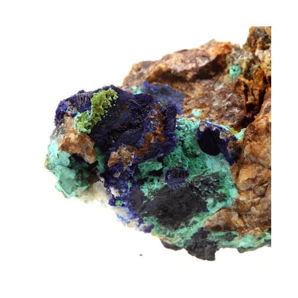 Cristal - Azurite + Malachite - Mont-Roc-gruvan - 300,0 ct - 42x37x33 mm - Äkthetsbevis