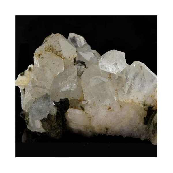 Stenar och Mineraler - ABIJOUX - Epidot + Kvarts - Sällsynt - Saint-Véran - 1035.1 ct