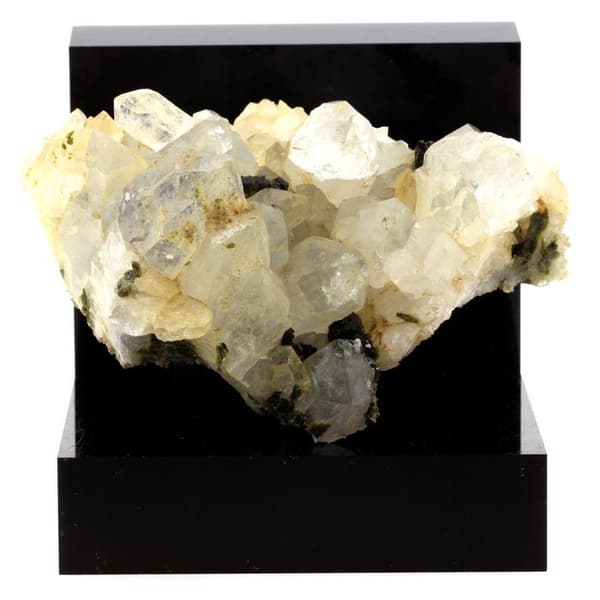 Stenar och Mineraler - ABIJOUX - Epidot + Kvarts - Sällsynt - Saint-Véran - 1035.1 ct