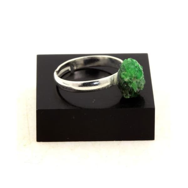 Ring - ABIJOUX - rå tsavoritgranat - Pläterad silver - Justerbar storlek - 9.91 ct