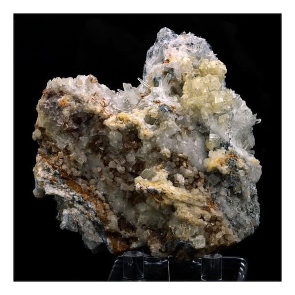 Stenar och mineraler - ABIJOUX - Kvarts + Dolomit - Vit - Blandat
