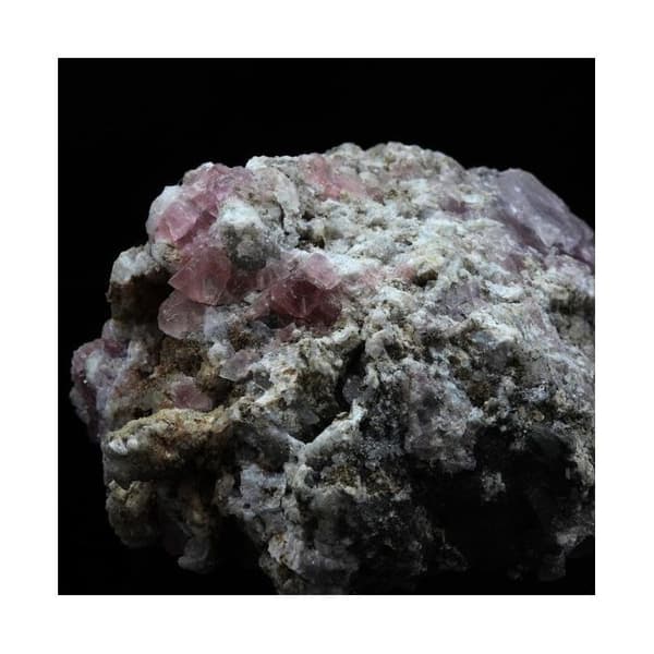 Fluorit ros - Icke specificerat - Mont-Blanc-massivet - 353,5 ct - 50x44x28 mm - Äkthetsintyg