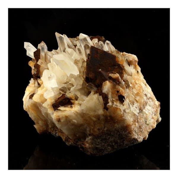 Stenar och mineraler - ABIJOUX - Siderit + kvarts - 1226.0 ct - Allevard, Isère, Frankrike