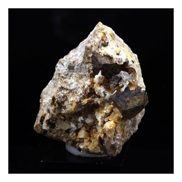 Stenar och mineraler - ABIJOUX - Pyrit + Kalcit + Dolomit - 111,0 ct - Lamalou-les-Bains, Hérault, Frankrike