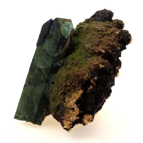 Stenar och Mineraler - ABIJOUX - Azurit + Malakit - Blå - 266.1 ct - Äkthetscertifikat