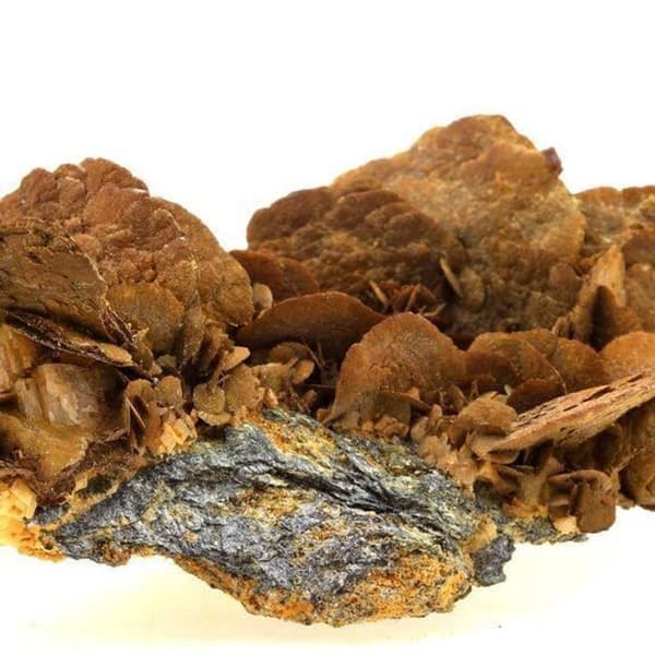 Stenar och Mineral - ABIJOUX - Sphalerit + Siderit - 1681 ct - Äkthetscertifikat - 138x70x46 mm