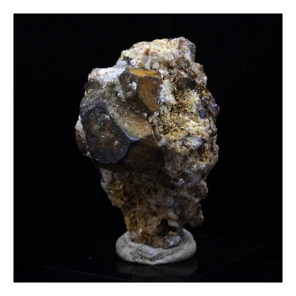 Stenar och mineraler - ABIJOUX - Pyrit + Kalcit + Dolomit - 33,0 ct - Lamalou-les-Bains, Hérault, Frankrike