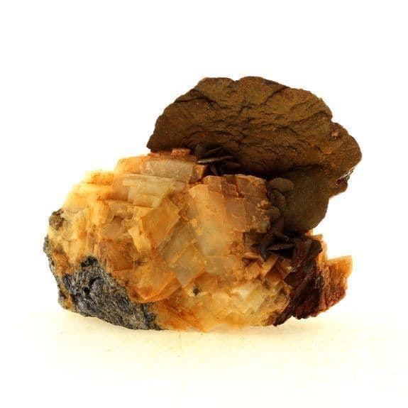 Stenar och mineraler - ABIJOUX - Siderit + Dolomit - Pierre-Rousse gruva, Vizille, Isère, Frankrike - 160,70 ct