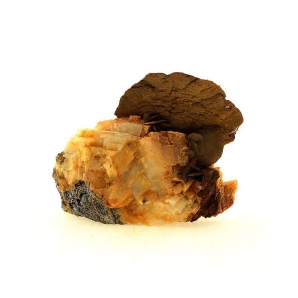 Stenar och mineraler - ABIJOUX - Siderit + Dolomit - Pierre-Rousse gruva, Vizille, Isère, Frankrike - 160,70 ct
