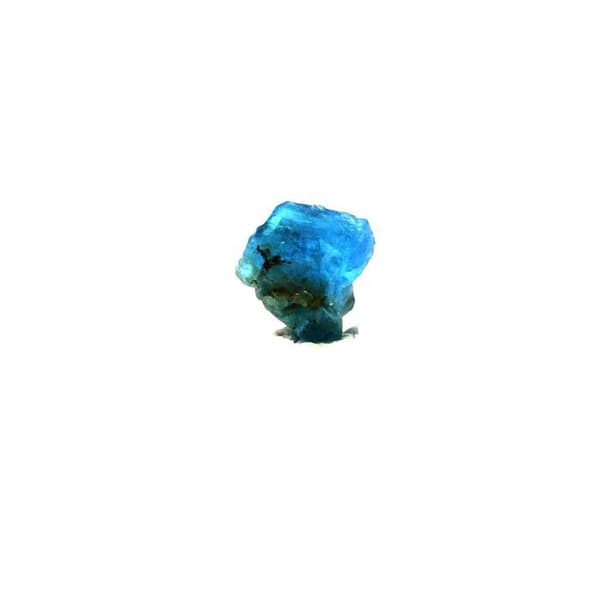 Pierre - ABIJOUX - Neonblå apatite - 1.23 ct - 6 x 6 x 5 mm - Äkthetscertifikat
