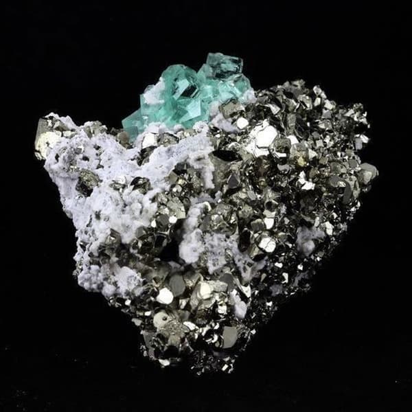 Stenar och Mineraler - ABIJOUX - Pyrit + Fluorit - Naturliga material - Blandad - 2212 ct