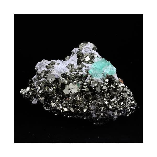 Stenar och Mineraler - ABIJOUX - Pyrit + Fluorit - Naturliga material - Blandad - 2212 ct
