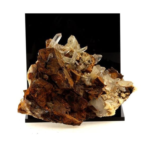 Stenar och Mineraler - ABIJOUX - Kvarts + Siderit - 2391.5 ct - Allevard, Isère, Frankrike