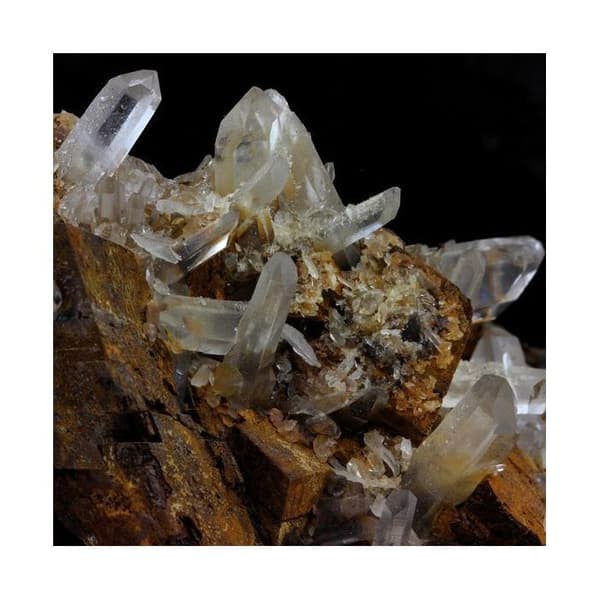 Stenar och Mineraler - ABIJOUX - Kvarts + Siderit - 2391.5 ct - Allevard, Isère, Frankrike