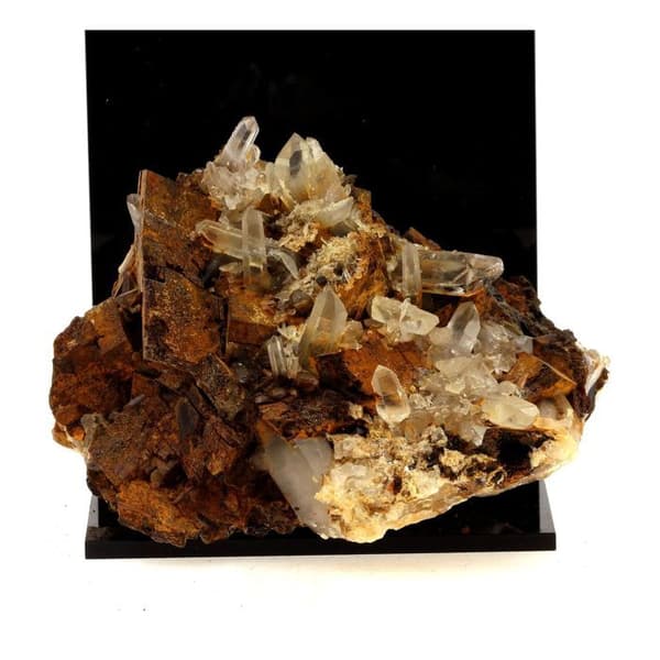 Stenar och Mineraler - ABIJOUX - Kvarts + Siderit - 2391.5 ct - Allevard, Isère, Frankrike