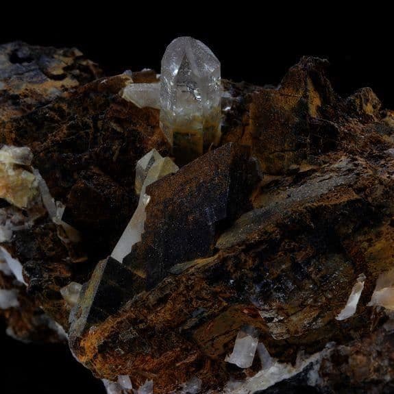 Naturlig sten - ABIJOUX - Allevard - 768,0 ct - Kvarts - Siderit - Äkthetsintyg
