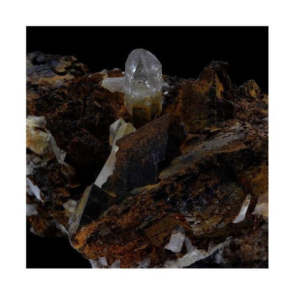 Naturlig sten - ABIJOUX - Allevard - 768,0 ct - Kvarts - Siderit - Äkthetsintyg