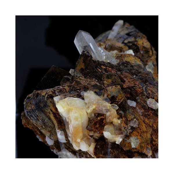 Naturlig sten - ABIJOUX - Allevard - 768,0 ct - Kvarts - Siderit - Äkthetsintyg