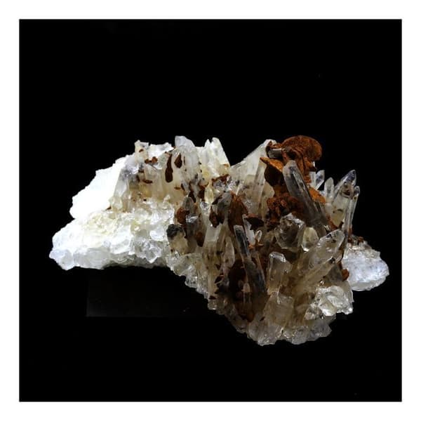 Stenar och mineraler - ABIJOUX - Siderit + Quartz - Les Rivoirands, Vizille, Isère, Frankrike
