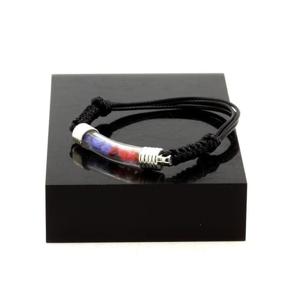 Rå Tanzanite och Spinel kristallarmband - ABIJOUX - justerbart från 16 till 24 cm