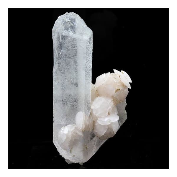 Calcit + Kvarts - ABIJOUX - 194,0 ct - Vit - Kina - Äkthetscertifikat