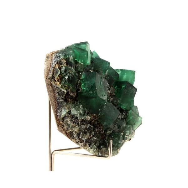 Fluorit - ABIJOUX - 1125.0 ct - Äkthetscertifikat - Dimensioner 73x63x40 mm - Grå