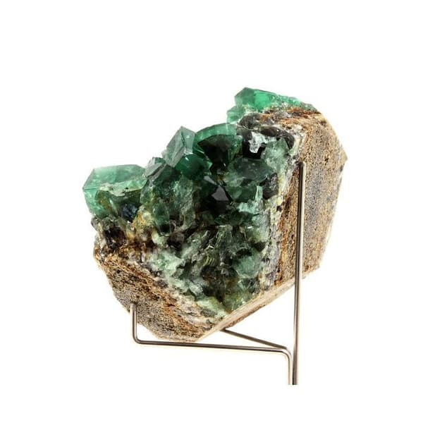 Fluorit - ABIJOUX - 1125.0 ct - Äkthetscertifikat - Dimensioner 73x63x40 mm - Grå