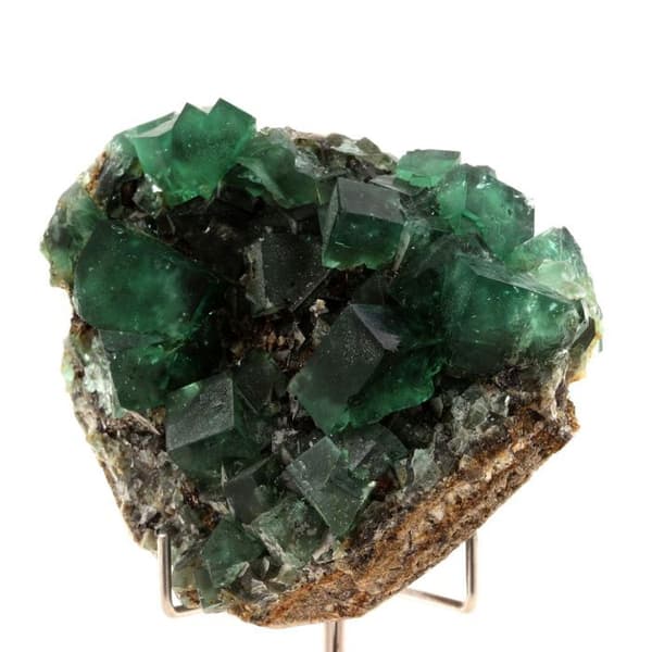 Fluorit - ABIJOUX - 1125.0 ct - Äkthetscertifikat - Dimensioner 73x63x40 mm - Grå