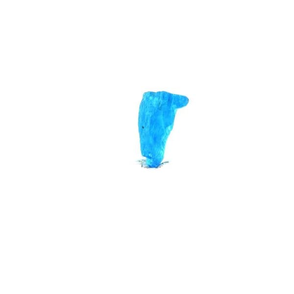 Neonblå apatite - ABIJOUX - Betroka - 0.93 ct - 8x4x3 mm - Certifikat för äkthet