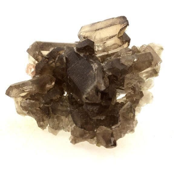 Stenar och Mineraler - ABIJOUX - Rosenfluorit + Rökig Kvarts - 296,7 ct - Mont Blanc-massivet