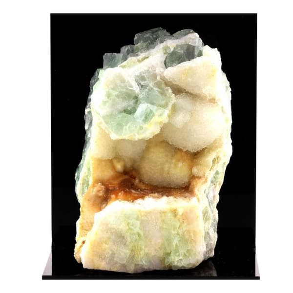 Stenar och Mineraler - ABIJOUX - Fluorit + Kvarts - Marsanges Gruva, Langeac, Frankrike