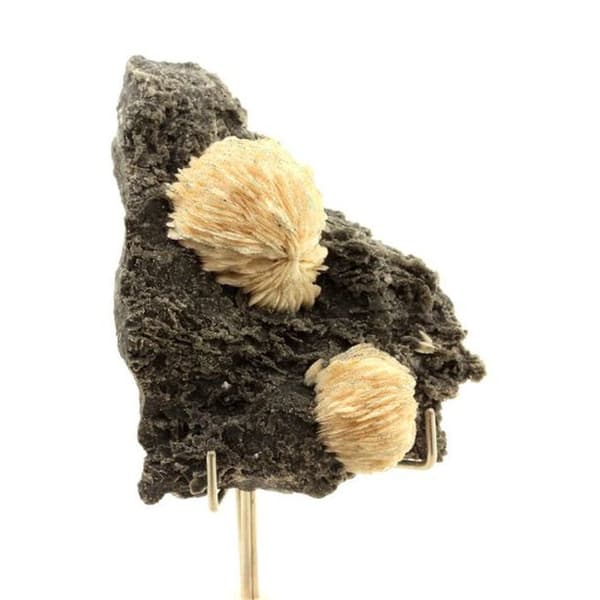 Baryt - Les Cèdres - 480,30 ct - Äkthetscertifikat - Dimensioner 78x61x28 mm - Grå