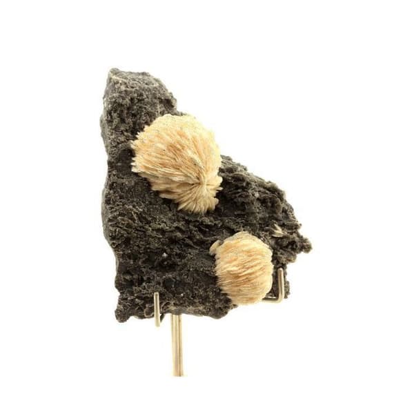 Baryt - Les Cèdres - 480,30 ct - Äkthetscertifikat - Dimensioner 78x61x28 mm - Grå