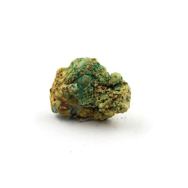 Stenar och Mineraler - Bournonit - Bindheimit - Malakit - 35,95 ct - Combe Guichard, Isère