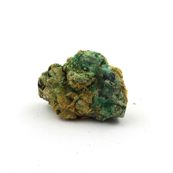 Stenar och Mineraler - Bournonit - Bindheimit - Malakit - 35,95 ct - Combe Guichard, Isère