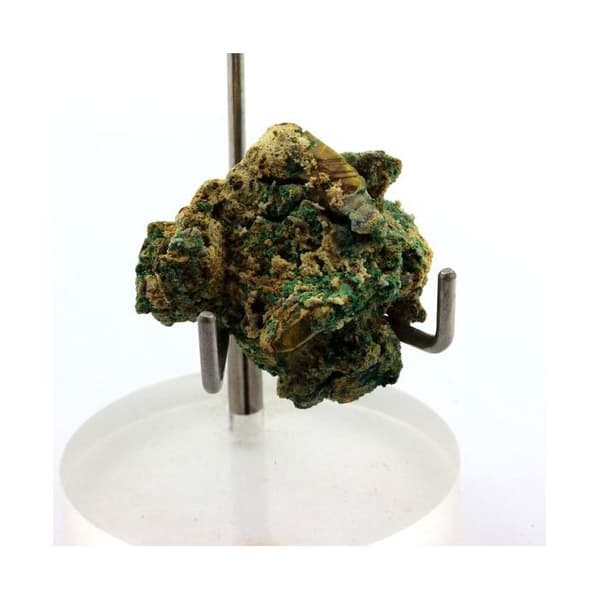 Stenar och Mineraler - Bournonite - Bindheimit - Malakit - 44,55 ct - Äkthetscertifikat